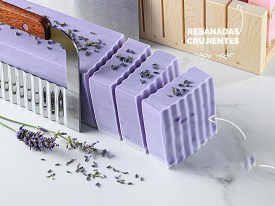 Corta jabones acero mango madera